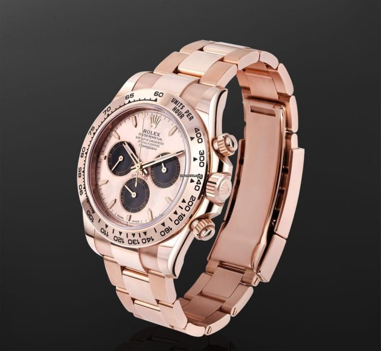 Rolex Daytona 126505 18k Rose Gold Sundust Index Dial 40 Mm