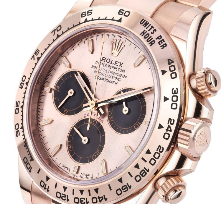 Rolex Daytona 126505 18k Rose Gold Sundust Index Dial 40 Mm
