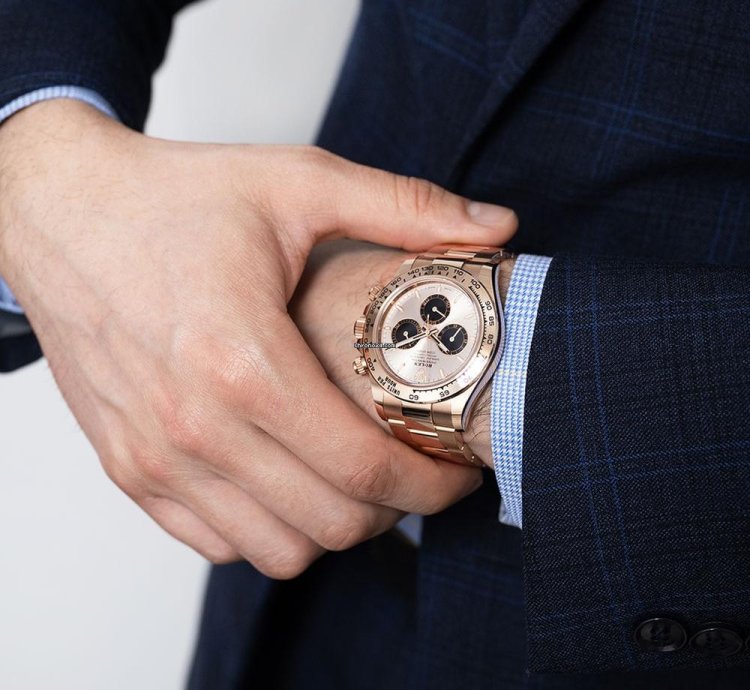 Rolex Daytona 126505 18k Rose Gold Sundust Index Dial 40 Mm