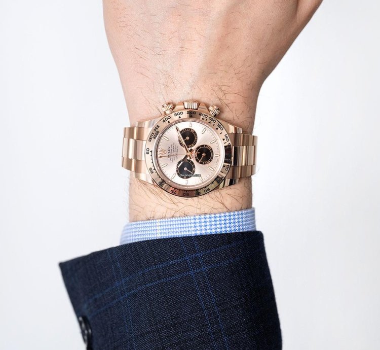 Rolex Daytona 126505 18k Rose Gold Sundust Index Dial 40 Mm
