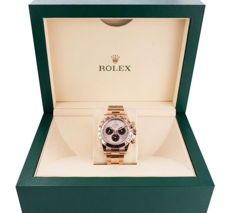 Rolex Daytona 126505 18k Rose Gold Sundust Index Dial 40 Mm