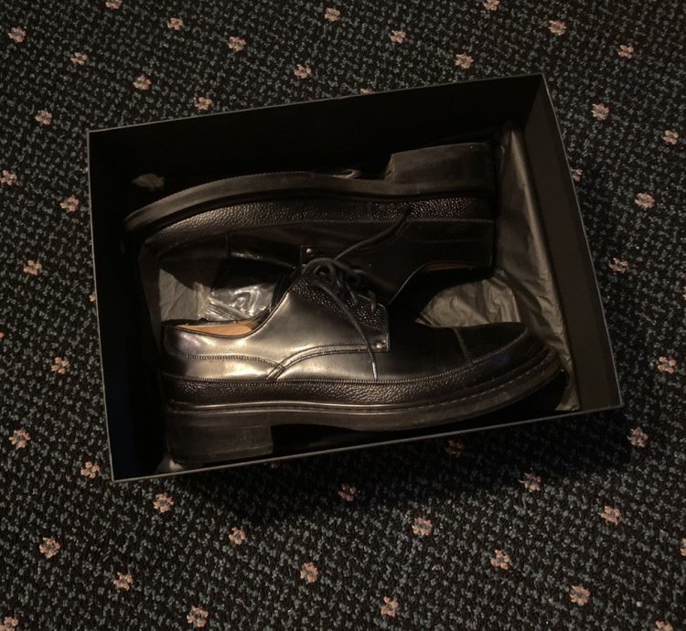 Hardior Black Leather Derby