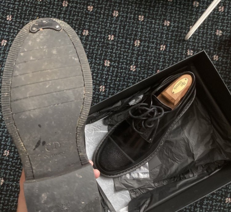 Hardior Black Leather Derby