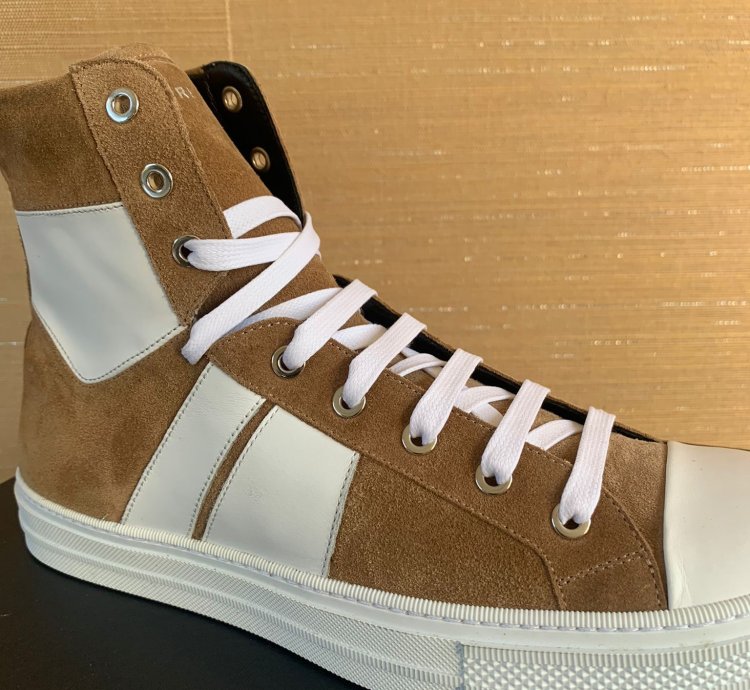 High Top Sunset Sneakers In Beige Taw