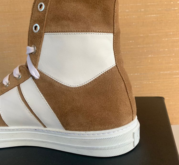 High Top Sunset Sneakers In Beige Taw