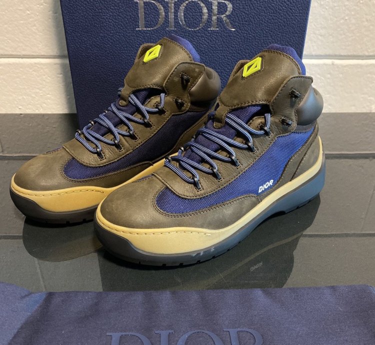 Hiking Boots Brown Blue Dior