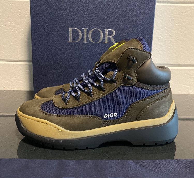 Hiking Boots Brown Blue Dior