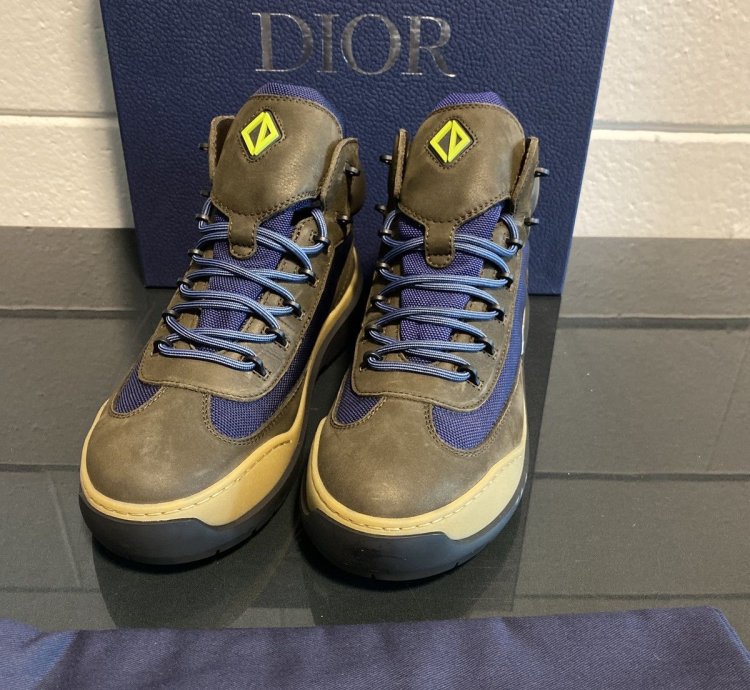 Hiking Boots Brown Blue Dior