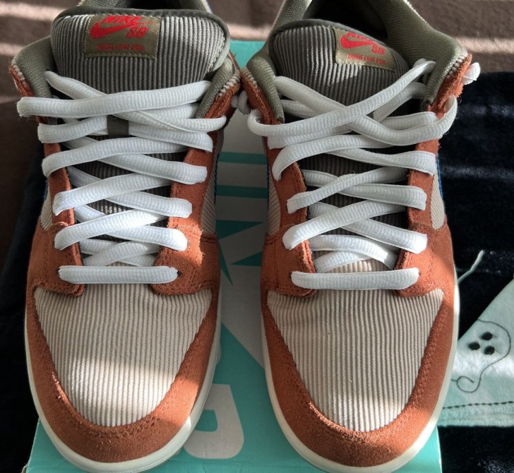 Nike Sb Dunk Low Dusty Peach Corduroy Sz 9