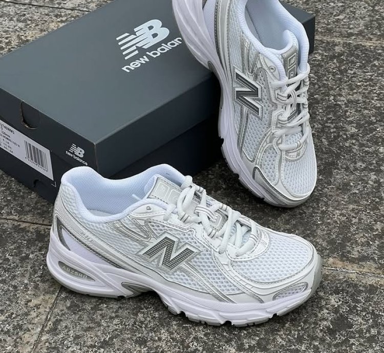 New Balance 740 White Silver