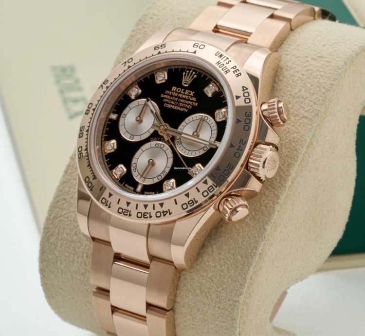 Rolex Daytona 126505 Black Diamond Index Dial