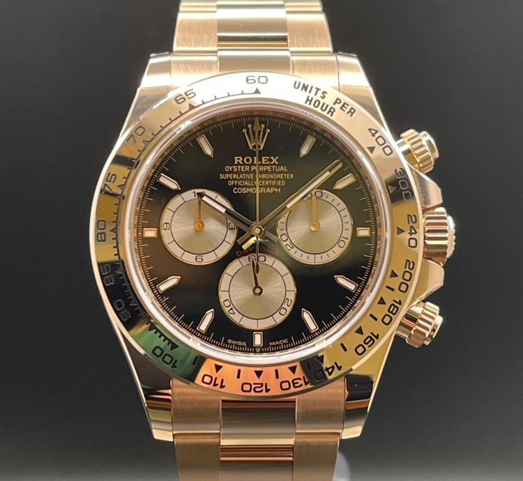 Rolex Daytona 126505 Rose Gold 18kt Black Sundust Dial New Unworn 2024 Full Set