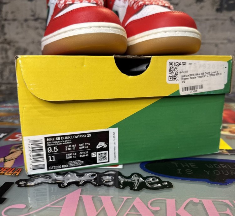 Nike Sb Dunk Low Frame Skate Habibi Sz 9 5