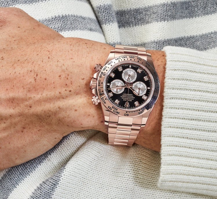 Rolex Daytona 126505 Rose Gold Black Diamond Dial 2024