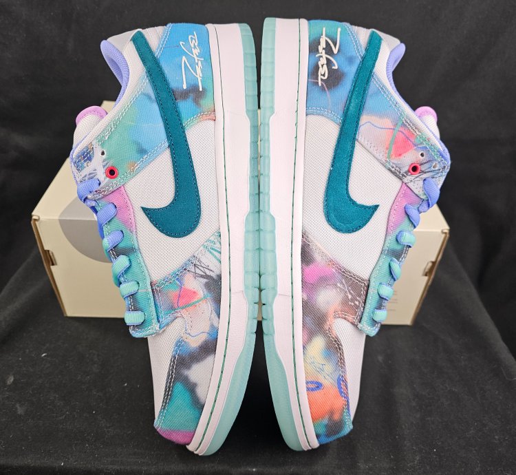 Nike Sb Dunk Low Futura Laboratories Bleached Aqua New