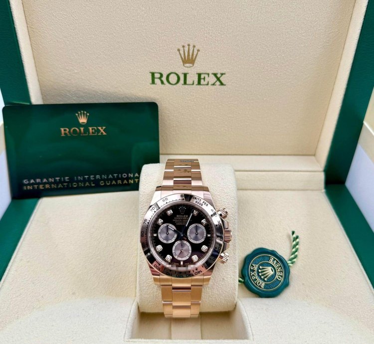 Rolex Daytona 126505 Rose Gold Black Diamond Dial Unworn 2024