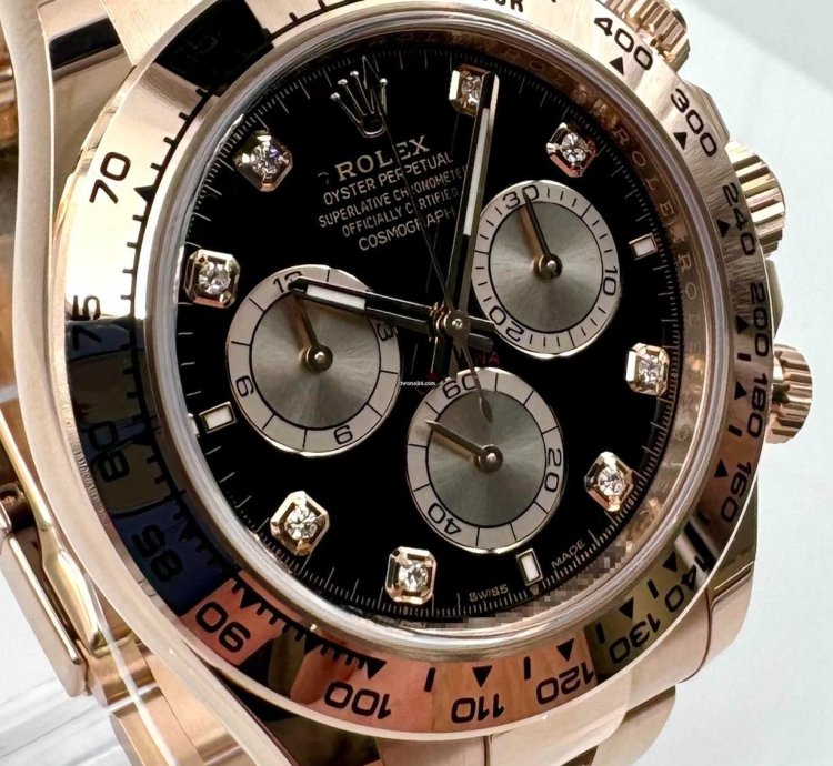 Rolex Daytona 126505 Rose Gold Black Diamond Dial Unworn 2024