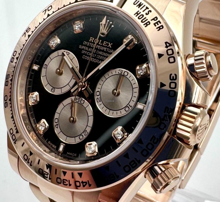 Rolex Daytona 126505 Rose Gold Black Diamond Dial Unworn 2024