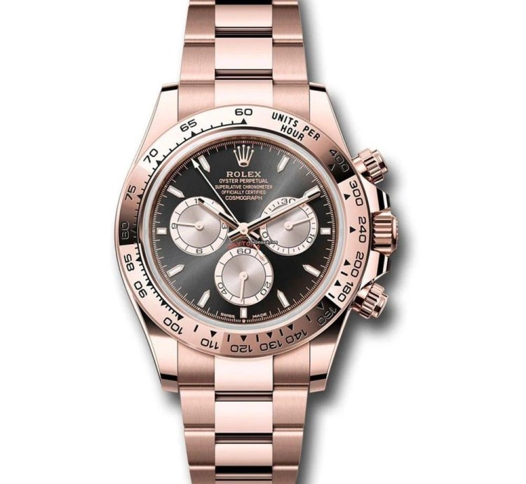 Rolex Daytona 126505-0001 Oyster Bracelet 40mm Rose Gold With Black Dial 2024