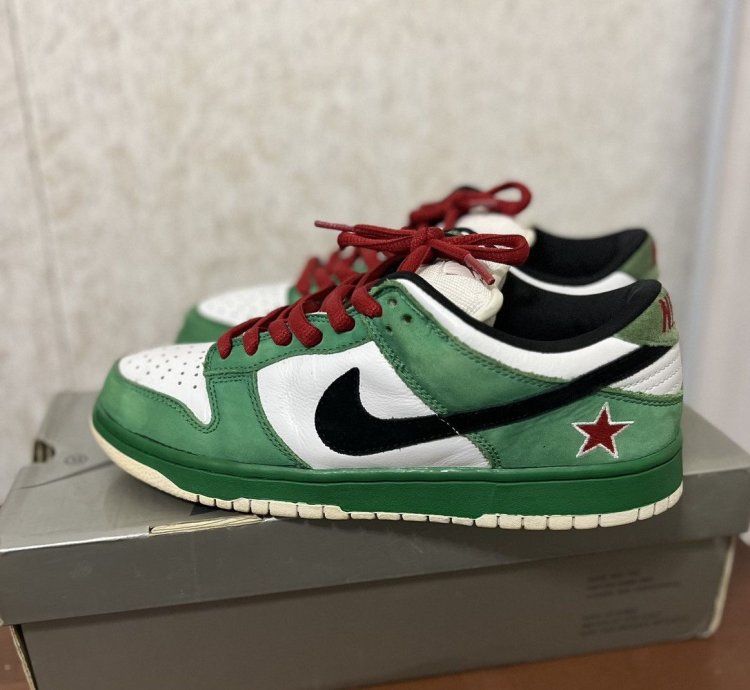 Nike Sb Dunk Low Heineken 2003 Size 9 5