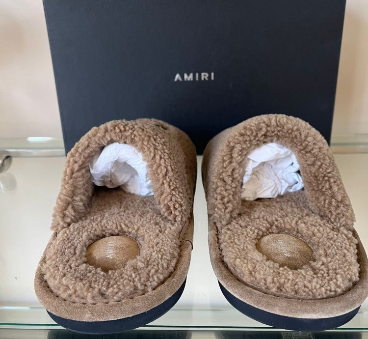 Ma Shearling Lux Slipper In Camel