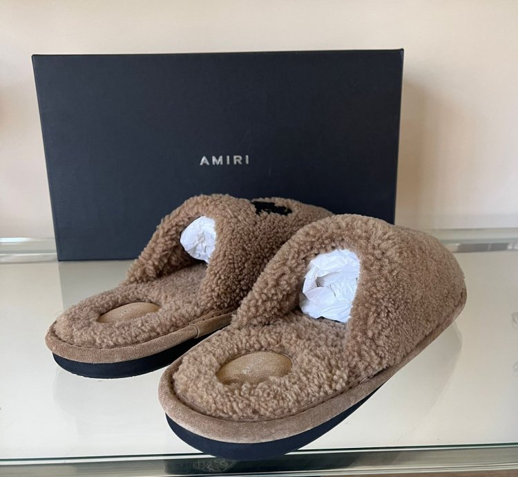 Ma Shearling Lux Slipper In Camel