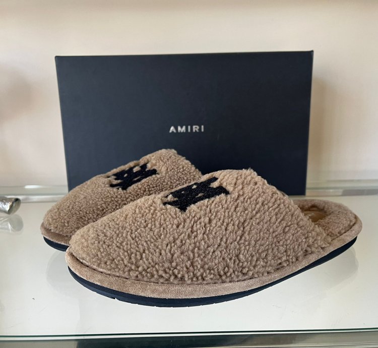 Ma Shearling Lux Slipper In Camel