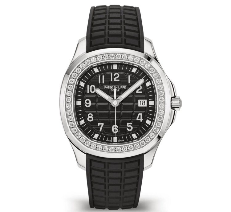 Patek Philippe Aquanaut Stainless Steel Factory Diamond Bezel 5267 200a Black Dial