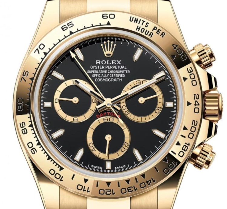Rolex Daytona 126508 Yellow Gold Black Dial Unworn 2024