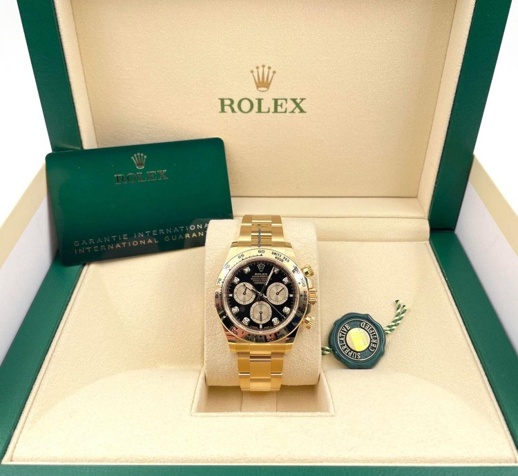 Rolex Daytona 126508 Yellow Gold Black Diamond Dial Unworn 2024