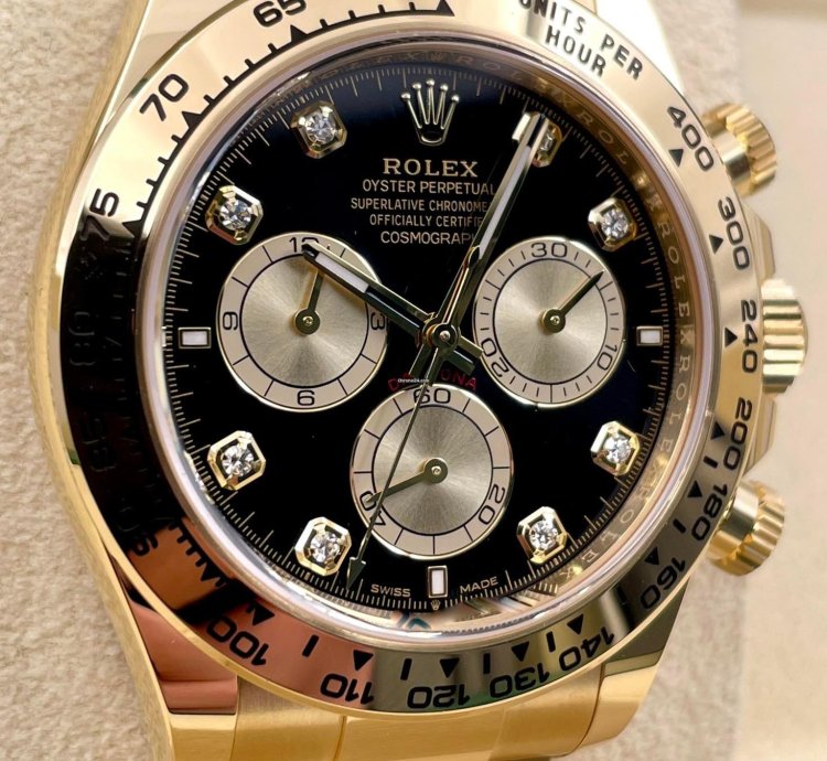 Rolex Daytona 126508 Yellow Gold Black Diamond Dial Unworn 2024
