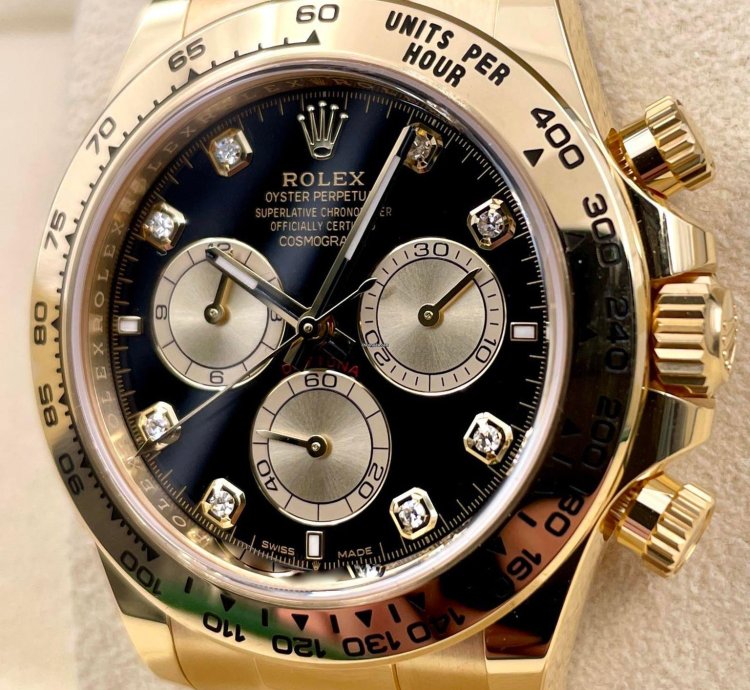Rolex Daytona 126508 Yellow Gold Black Diamond Dial Unworn 2024