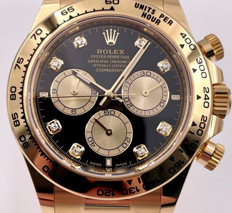 Rolex Daytona 126508 Yellow Gold Black Diamond Dial Unworn 2024