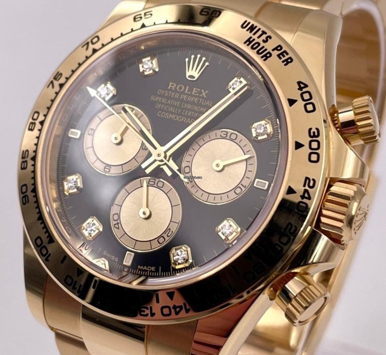Rolex Daytona 126508 Yellow Gold Black Diamond Dial Unworn 2024
