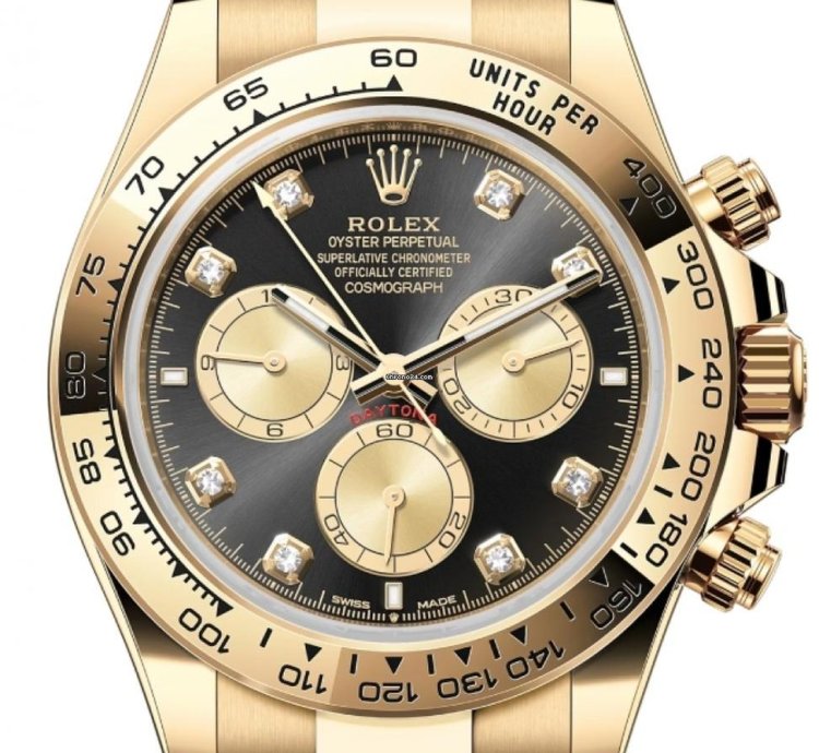 Rolex Daytona 126508 Yellow Gold Black Diamond Dial Unworn 2024