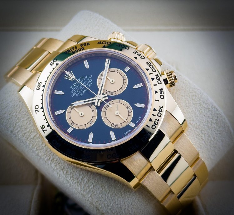 Rolex Daytona 126508 Yellow Gold Black Paul Newman 40mm Watch Rare