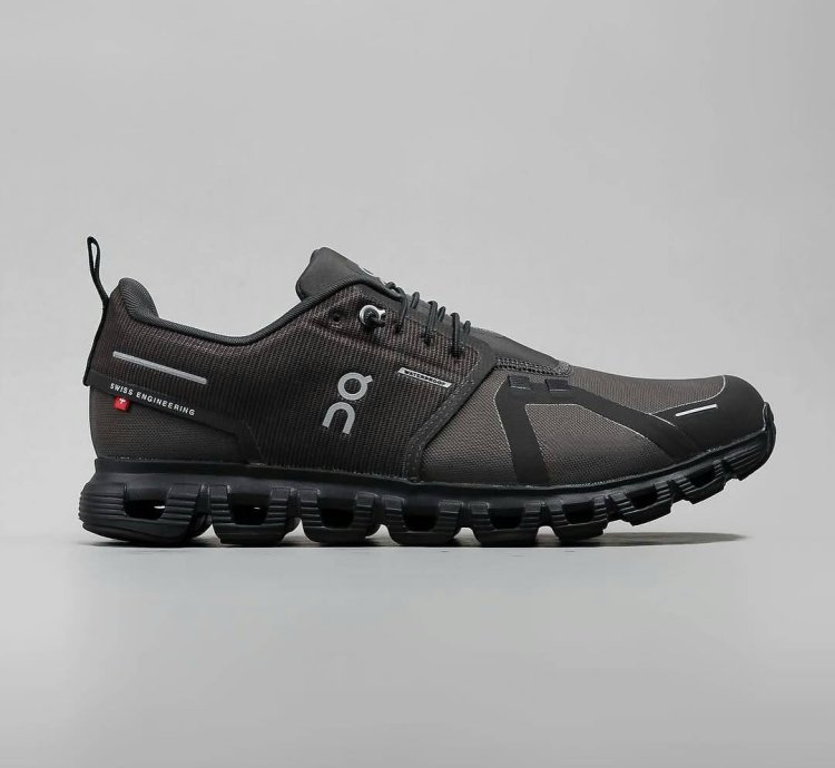 On Cloud 6 Waterproof White Thorn Black