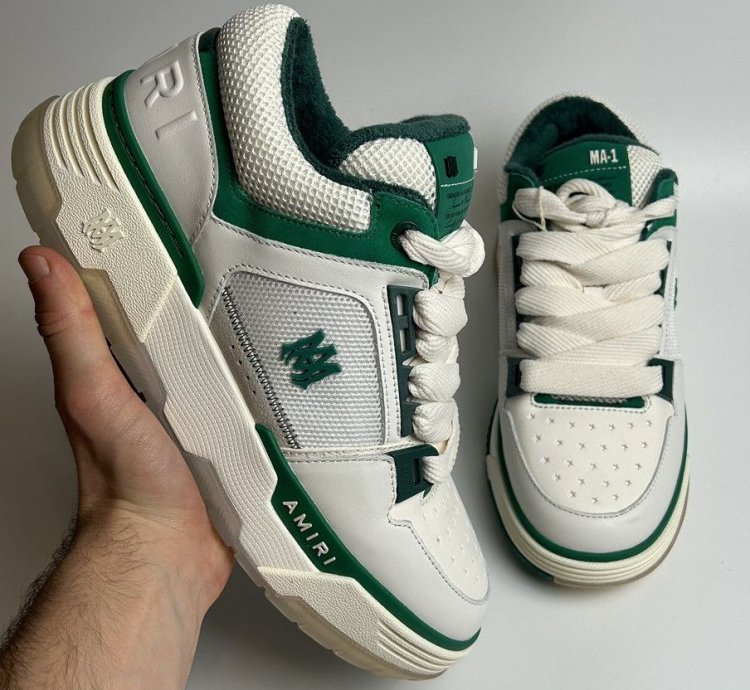 New Amiri Ma-1 Green White