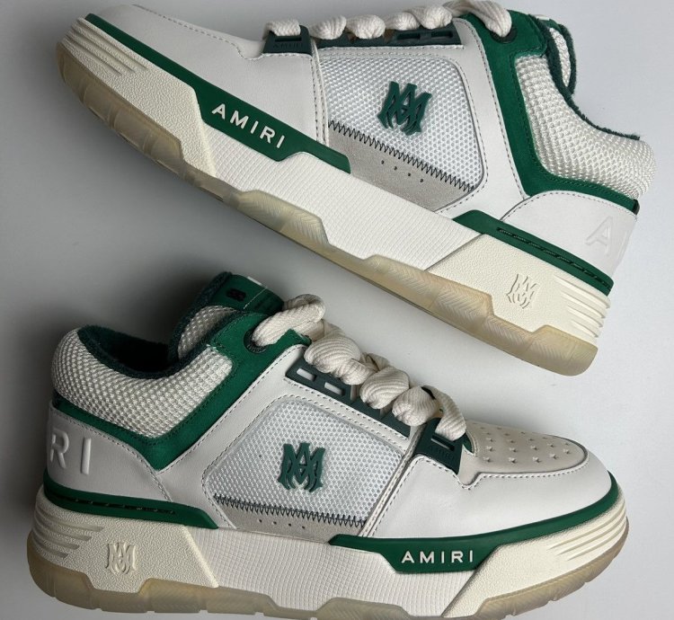 New Amiri Ma-1 Green White