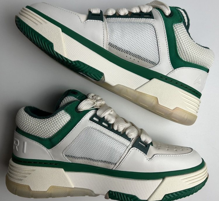 New Amiri Ma-1 Green White