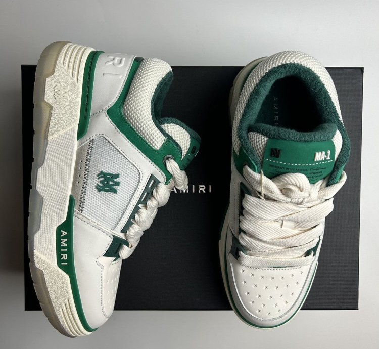New Amiri Ma-1 Green White