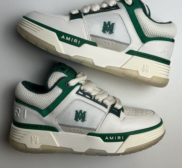 New Amiri Ma-1 Green White