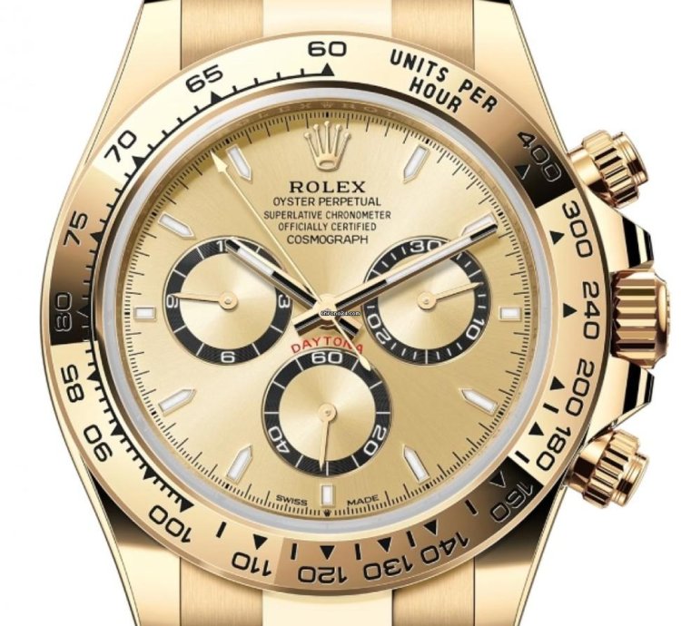 Rolex Daytona 126508 Yellow Gold Champagne Dial Unworn 2024
