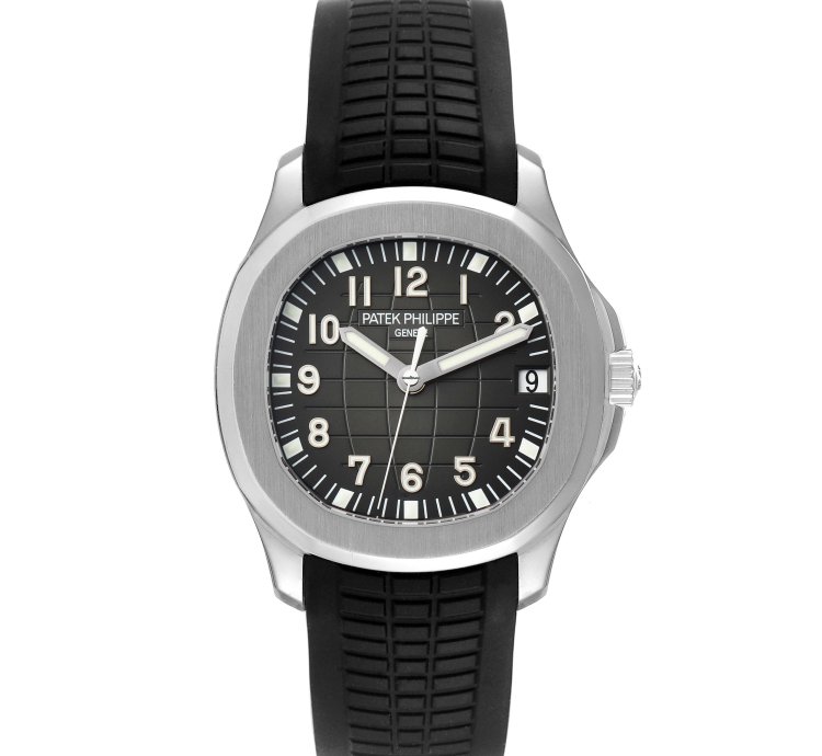 Patek Philippe Aquanaut Steel Rubber Strap Mens Watch 5165a