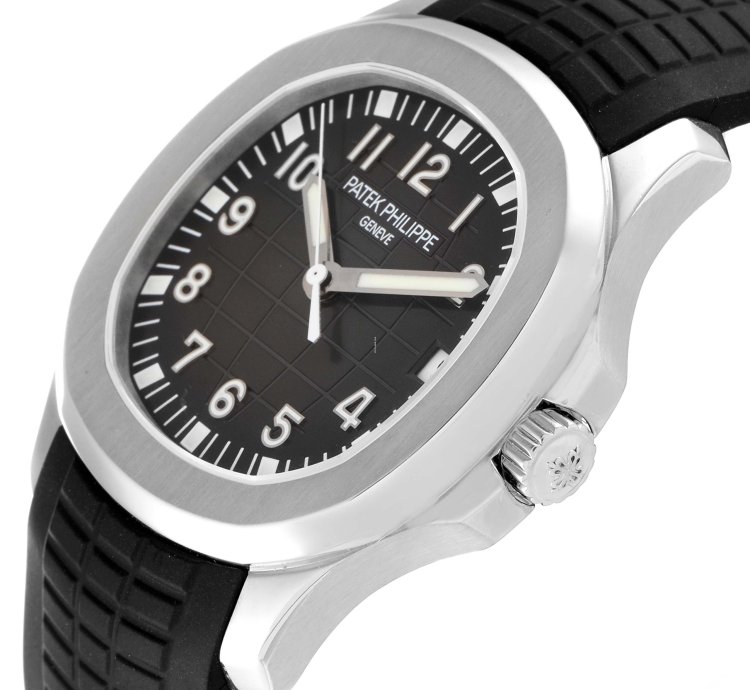 Patek Philippe Aquanaut Steel Rubber Strap Mens Watch 5165a
