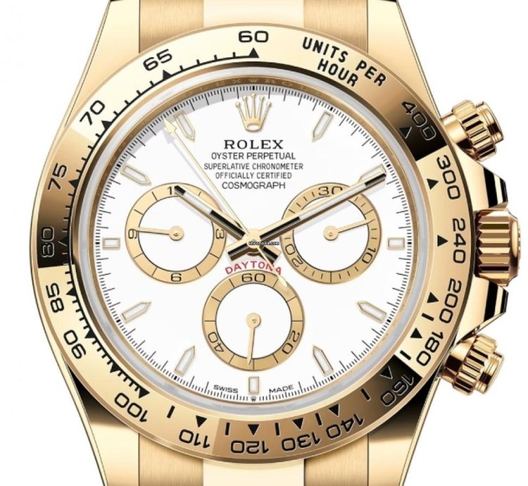 Rolex Daytona 126508 Yellow Gold White Dial Unworn 2024