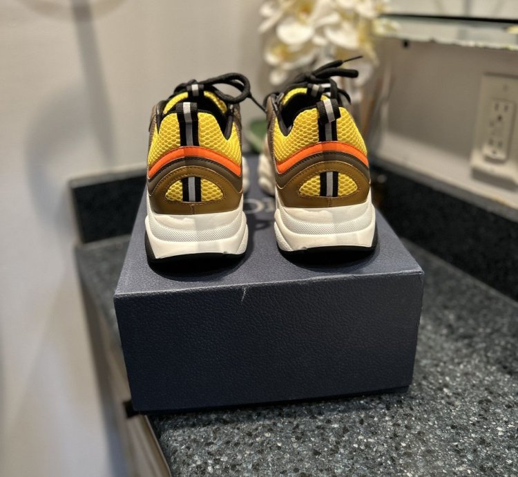 New Dior B22 Brown Yellow Size 42 9us