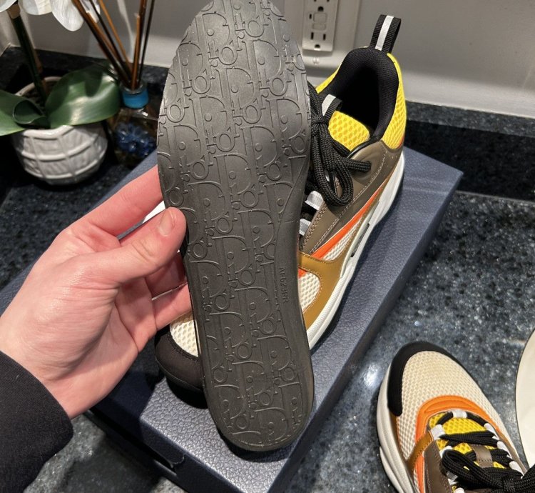 New Dior B22 Brown Yellow Size 42 9us