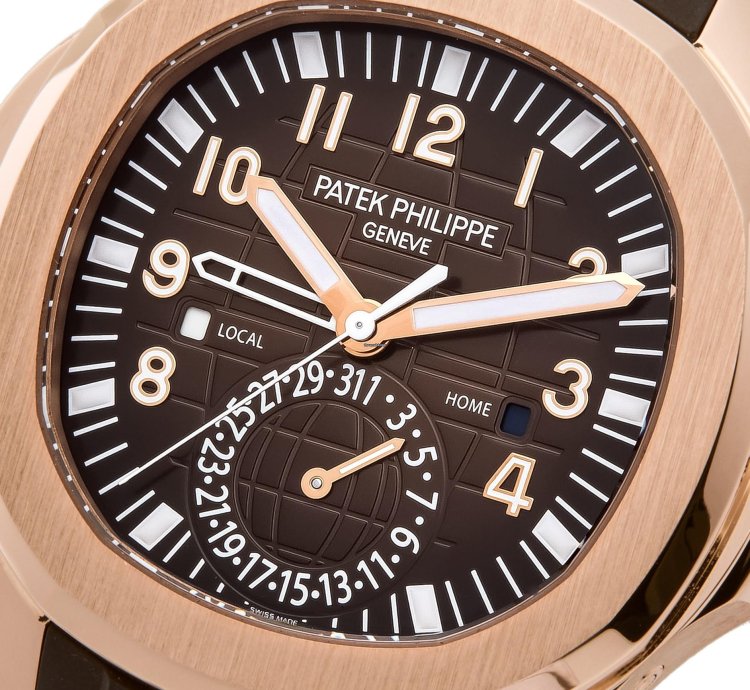 Patek Philippe Aquanaut Travel Time 18k Rose Gold 5164r-001 - Ats-w000024
