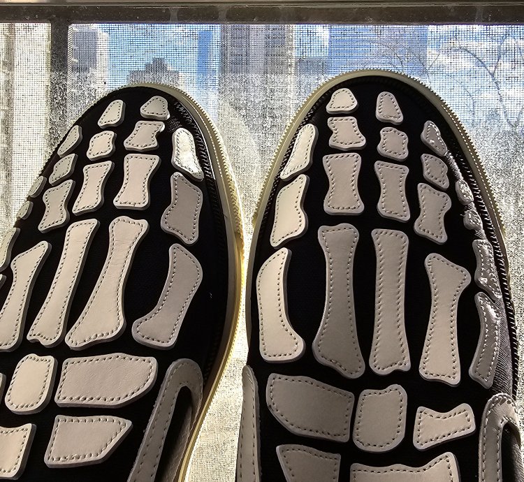 New With Tags Box Etc Amiri Skeleton Skel-toe Slip-on